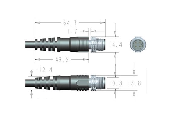 Standard Shread Pitch of M12 Connector