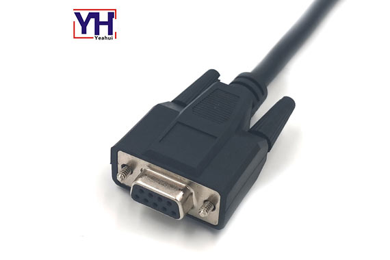 Custom Processing Data Transmission Line Electronic Wire Harness D-sub 9 Pin Female Connector