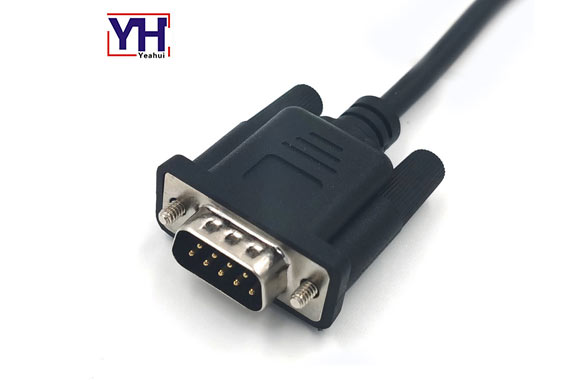 Vga Video Extension Data Cable Production Of Wire Harness D-sub 9 Pin Male Connector