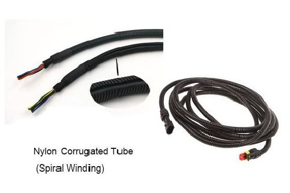 ¿Por qué utilizamos el tubo corrugado de nylon para proteger el arnés de alambre?