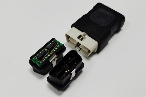 Obd2 connector with led light